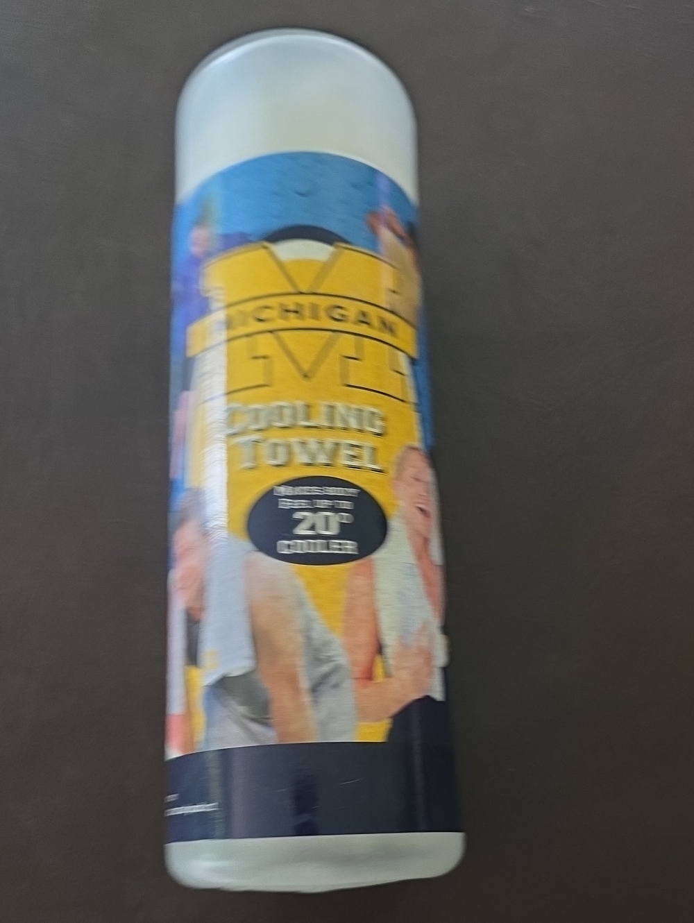 Yellow and Blue Cooling Towel
